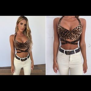 Tiger Mist Julia Top in Leopard - XS